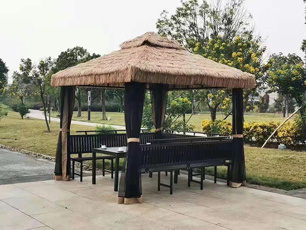 Straw pavilion