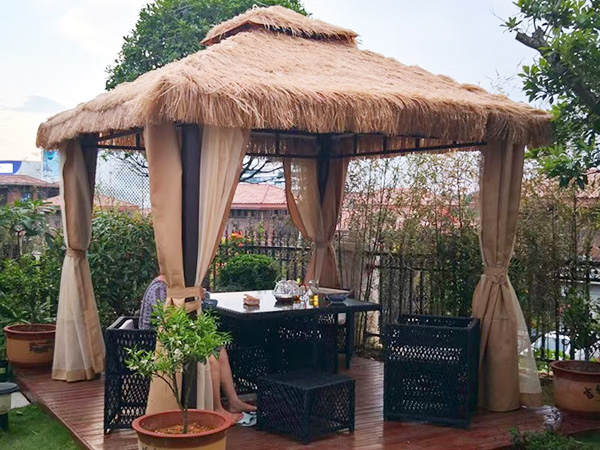 Straw pavilion