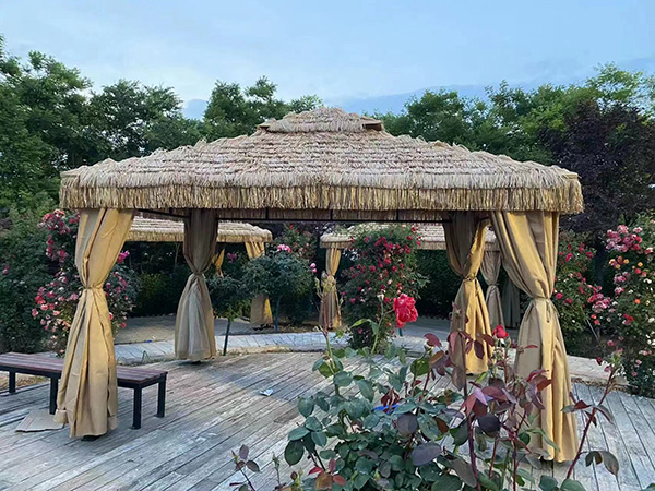 Straw pavilion