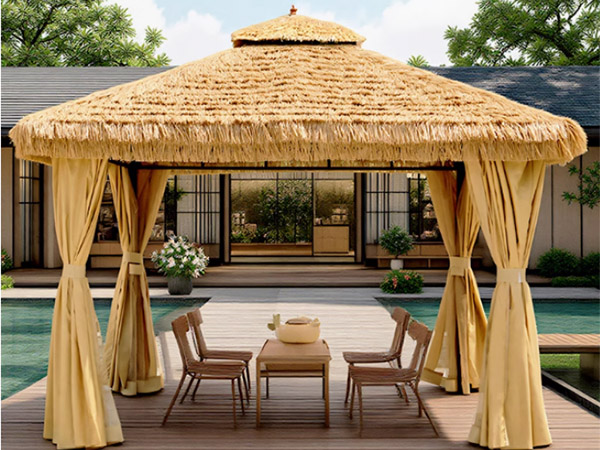 Straw pavilion