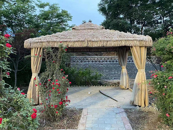 Straw pavilion