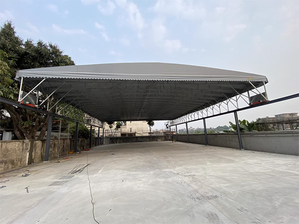 Electric retractable canopy