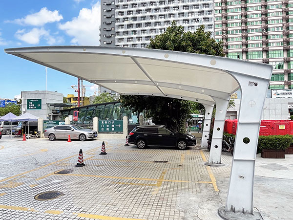 Membrane structure carport